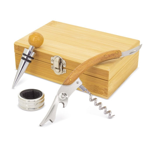 Abridor de vino bambú