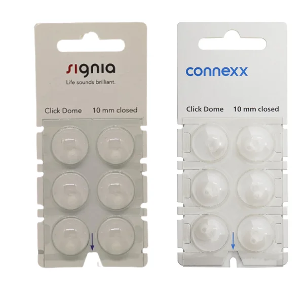 Cúpulas Click Dome 2.0 para audífonos Signia, Rexton y Audio Service