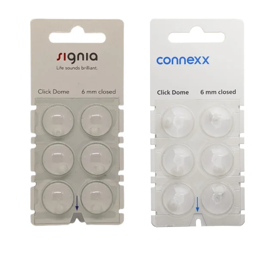 Cúpulas Click Dome 2.0 para audífonos Signia, Rexton y Audio Service