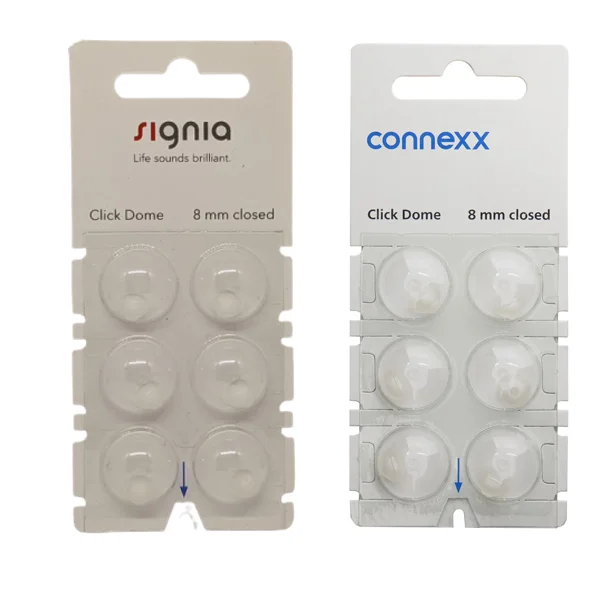 Cúpulas Click Dome 2.0 para audífonos Signia, Rexton y Audio Service