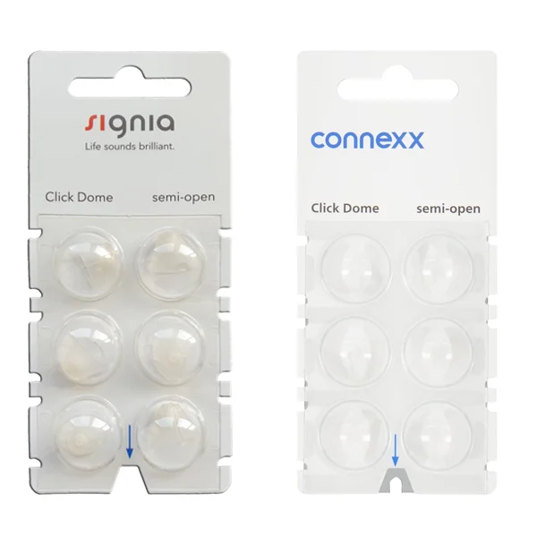 Cúpulas Click Dome 2.0 para audífonos Signia, Rexton y Audio Service