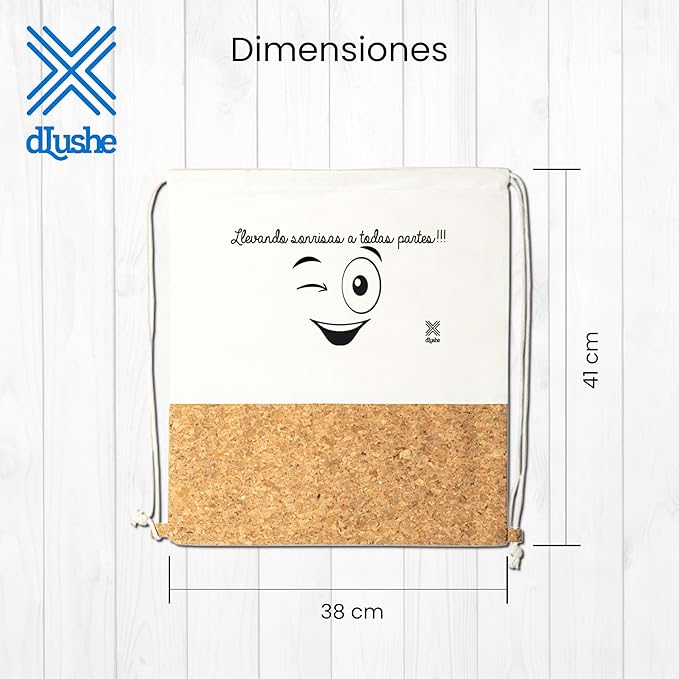 Mochila 100% Algodão e Cortiça Natural