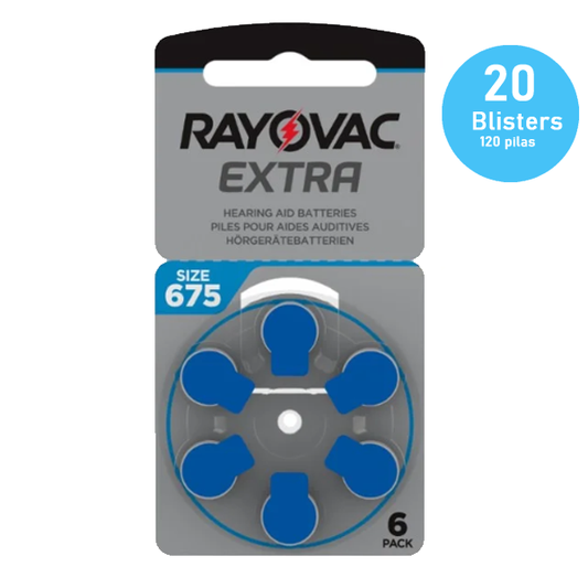 PACK- Pilas 675 Rayovac Extra para audífonos