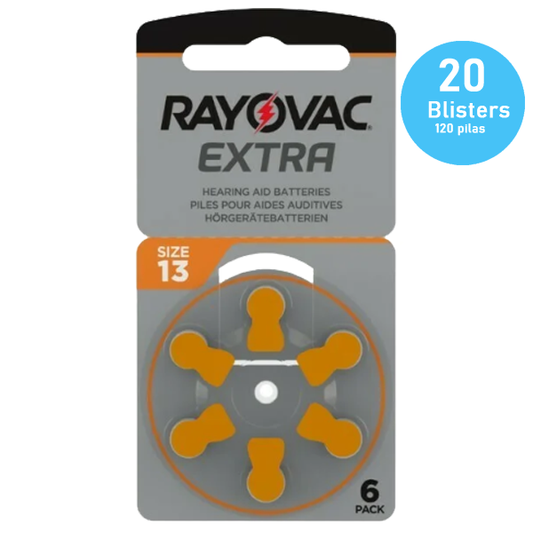 PACK - Pilas 13 Rayovac Extra para audífonos