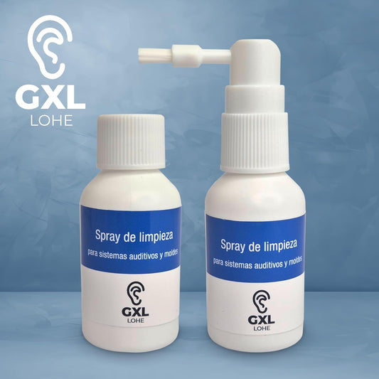 Pack Spray con cepillo más recambio para audífonos
