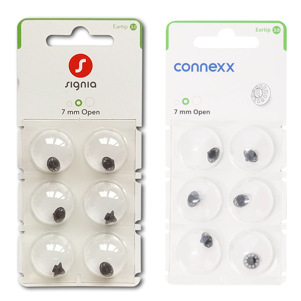 Cúpulas Eartip 3.0 para aparelhos auditivos Signia, Rexton Audio Service