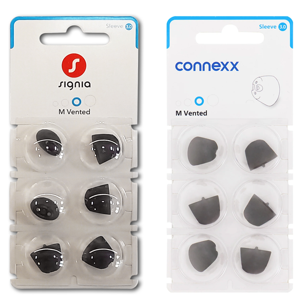 Cúpulas Sleeve 3.0 para aparelhos auditivos Signia, Rexton Audio Service