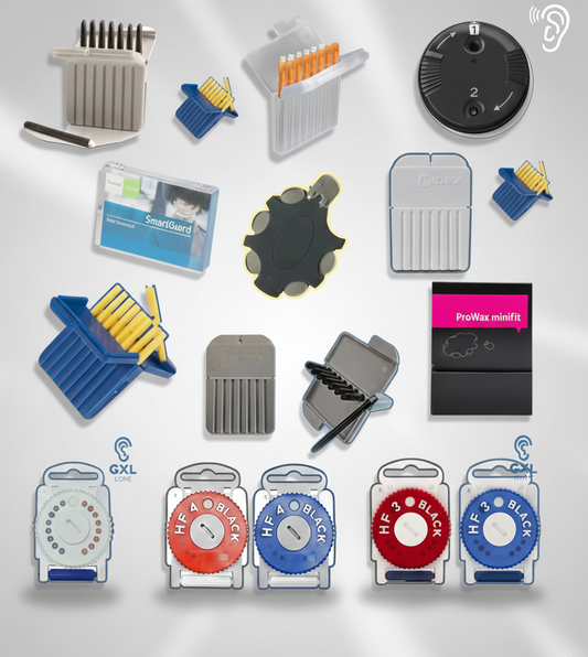 Mantenimiento profesional de audífonos y filtros de protección auditiva GXL