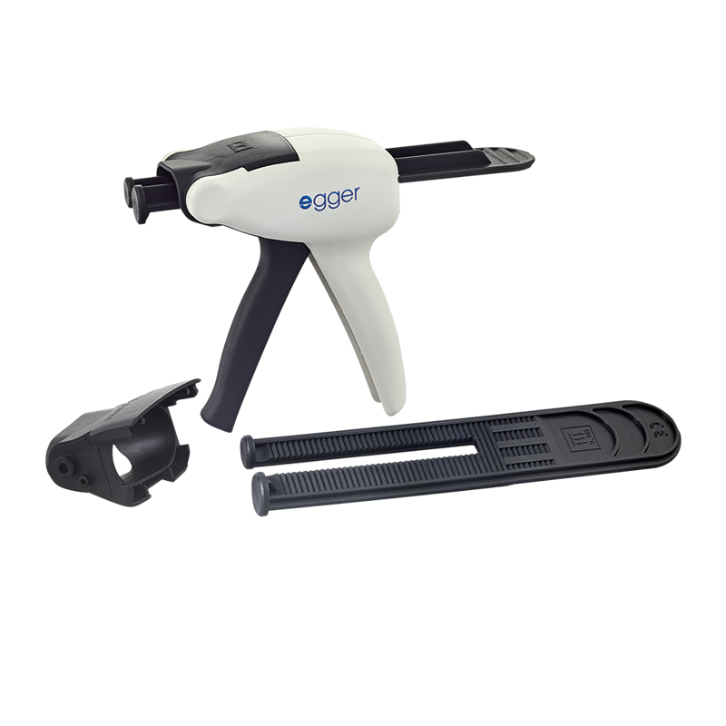 Pistola de inyección 2 en 1 egger para cartuchos de silicona S 50 y estándar
