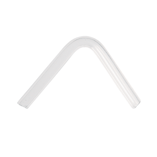 Codo precurvado 1.5x2.5mm amplio para molde audífono BTE
