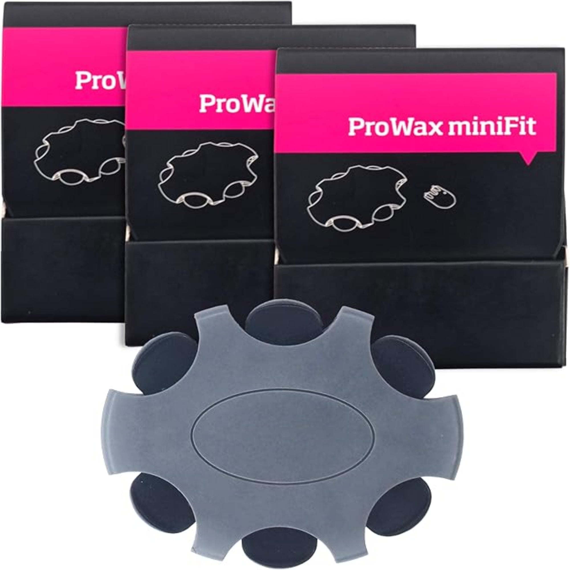 Pack ProWax MiniFit de 3 Caixas de 6 Filtros para Aparelhos Auditivos Oticon, Bernafon e Philips. 18 Filtros ProWax MiniFit