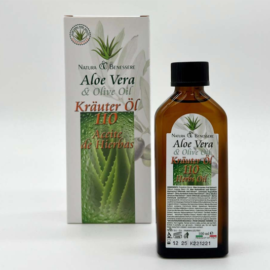 Aceite 110 Hierbas Natura & Benessere 100ML aloe vera y aceite de oliva Krauter Ol
