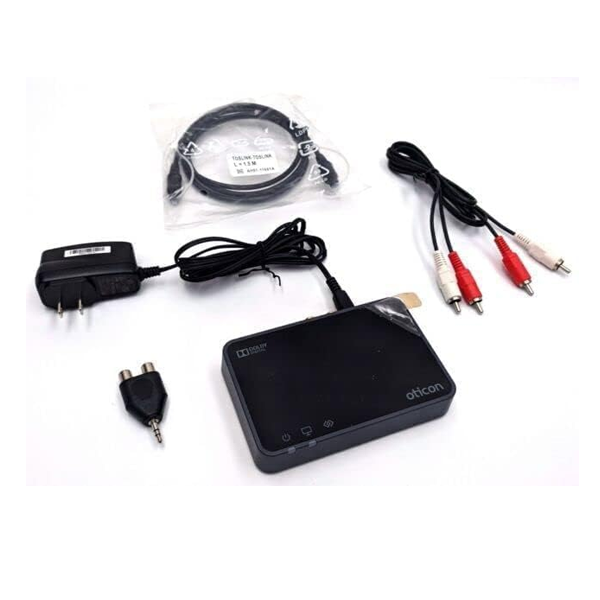 Adaptador de TV Oticon 3.0  2.4G Transmissão direta da TV para os seus aparelhos auditivos