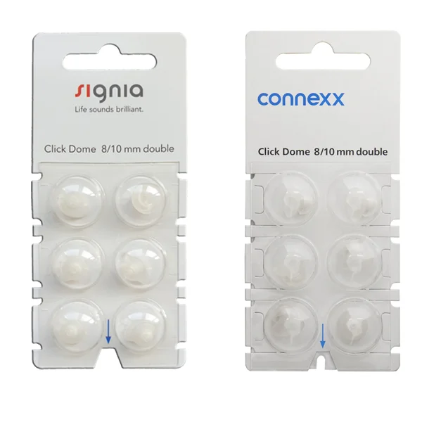 Cúpula Click Dome 2.0 Double 8-10mm para audífono Signia Rexton