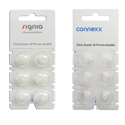 Cúpulas Click Dome 2.0 para audífonos Signia, Rexton y Audio Service