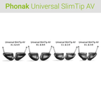 Cúpulas Tulipas Dome Universal SlimTip AV para Auriculares Phonak ActiveVent