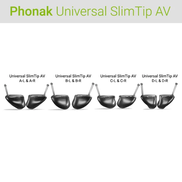 Cúpulas Tulipas Dome Universal SlimTip AV para Auriculares Phonak ActiveVent