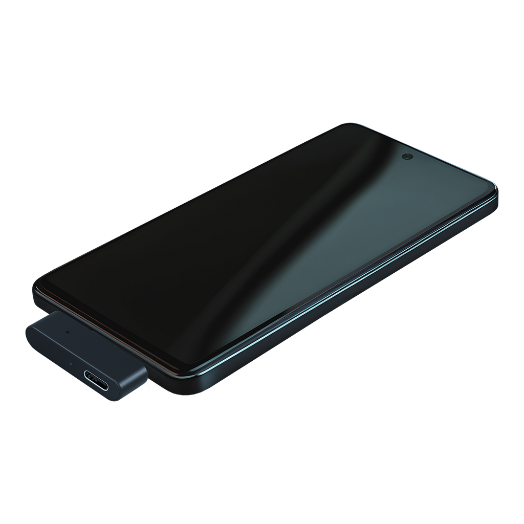 Adaptador Easy LE Bernafon conectado a móvil Android