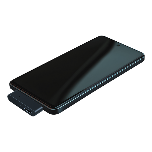 Adaptador Easy LE Bernafon conectado a móvil Android