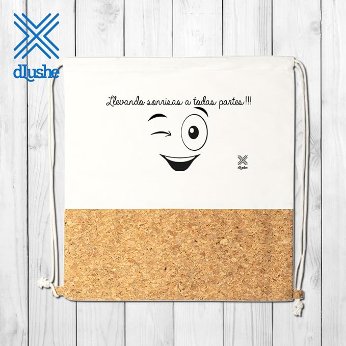 Mochila 100% Algodão e Cortiça Natural 