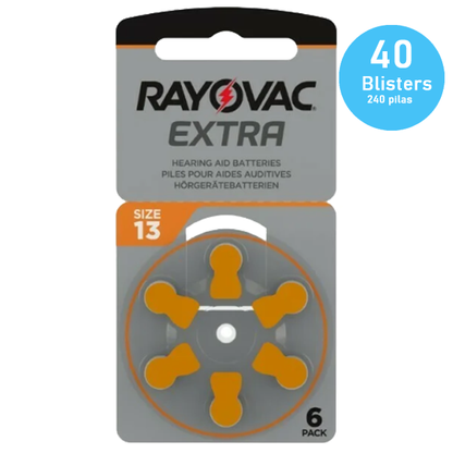 PACK - Pilas 13 Rayovac Extra para audífonos
