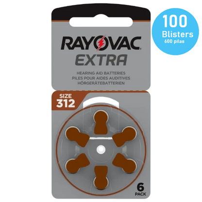 Pack Pilas 312 Rayovac Extra para audífonos