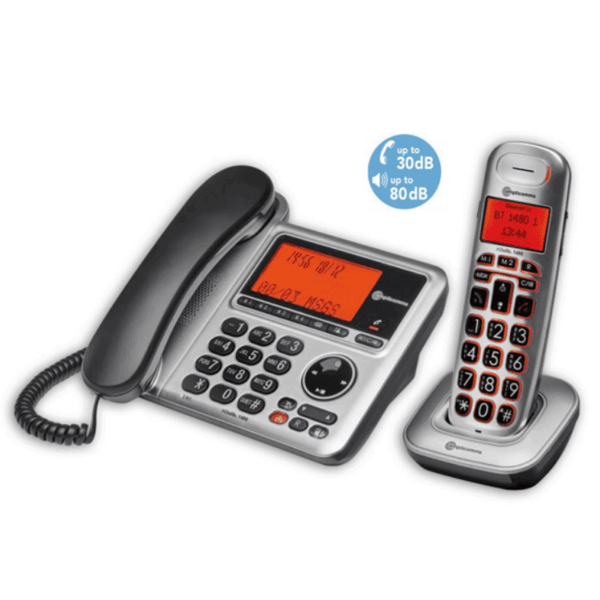 Telefone Combo Bigtel 1480 (Fixo + Sem Fios)