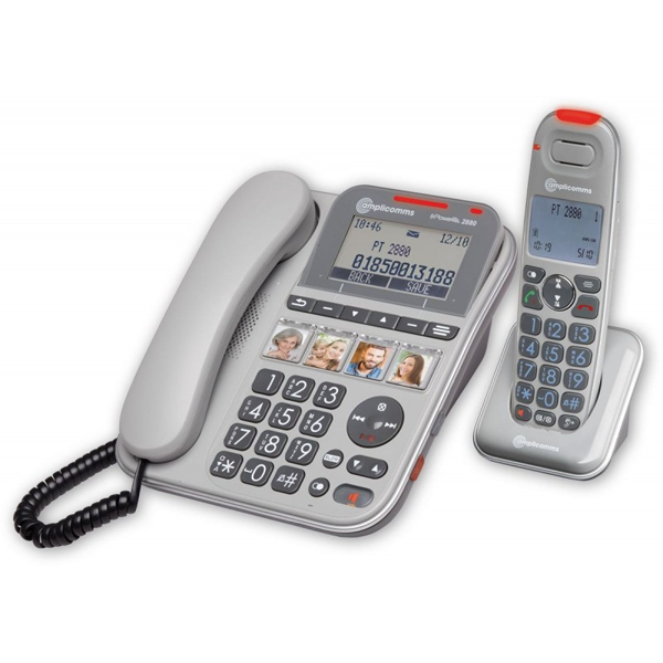 Telefone Combo PowerTel 2880 (Fixo + Sem Fios)