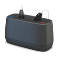 Cargador de sobremesa Interton Move Desktop Charge con dos audífonos recargables