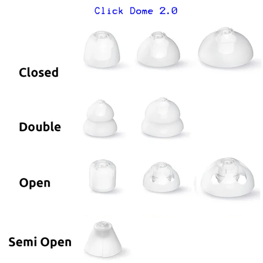 Cúpulas Click Dome 2.0 para audífonos Signia, Rexton y Audio Service