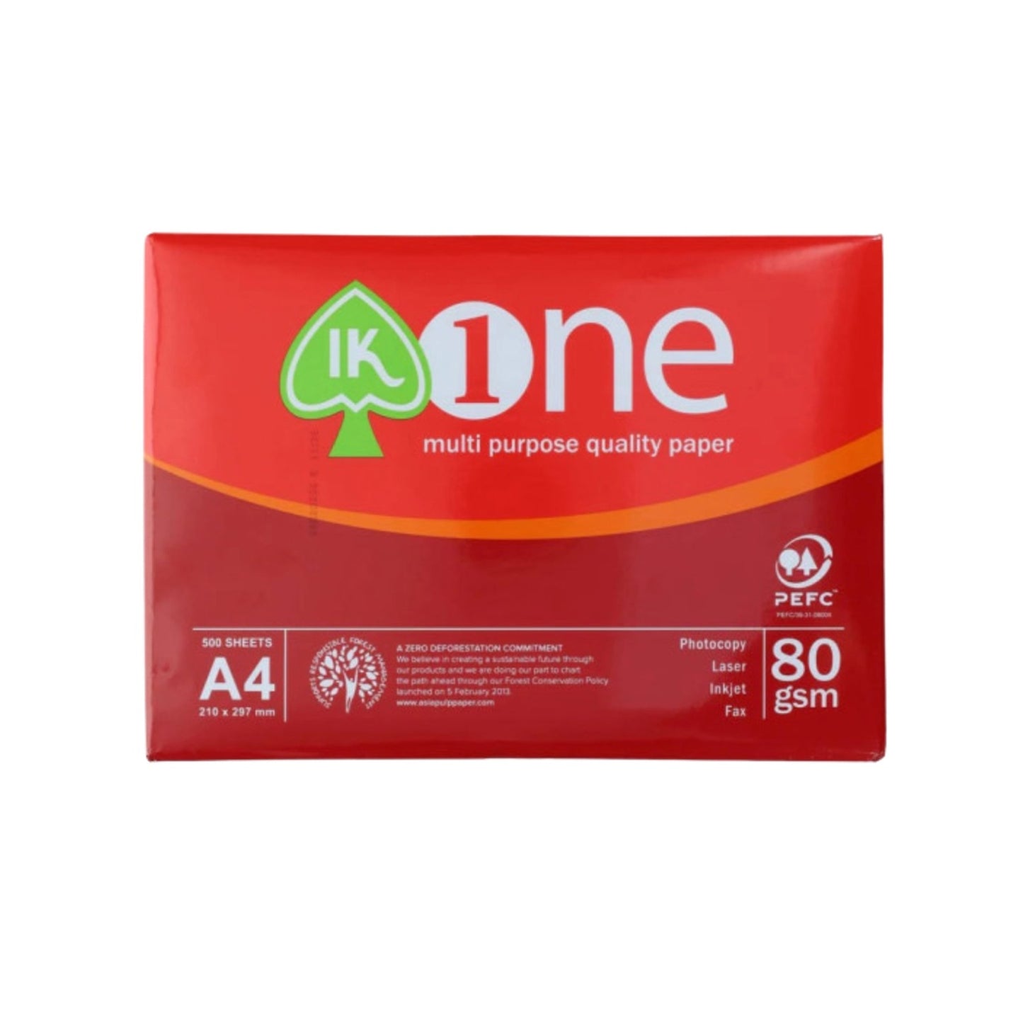 Paquete de 500 Folios A4 80g IK One: Papel Multifunción de Alta Calidad