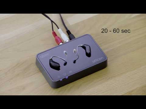 Adaptador de TV Oticon 3.0  2.4G Transmissão direta da TV para os seus aparelhos auditivos