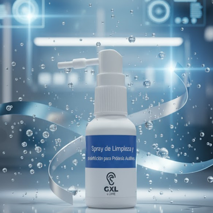Spray de Limpieza con Cepillo para audífonos 30ml
