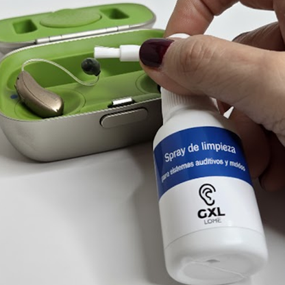 Spray de Limpieza con Cepillo para audífonos 30ml