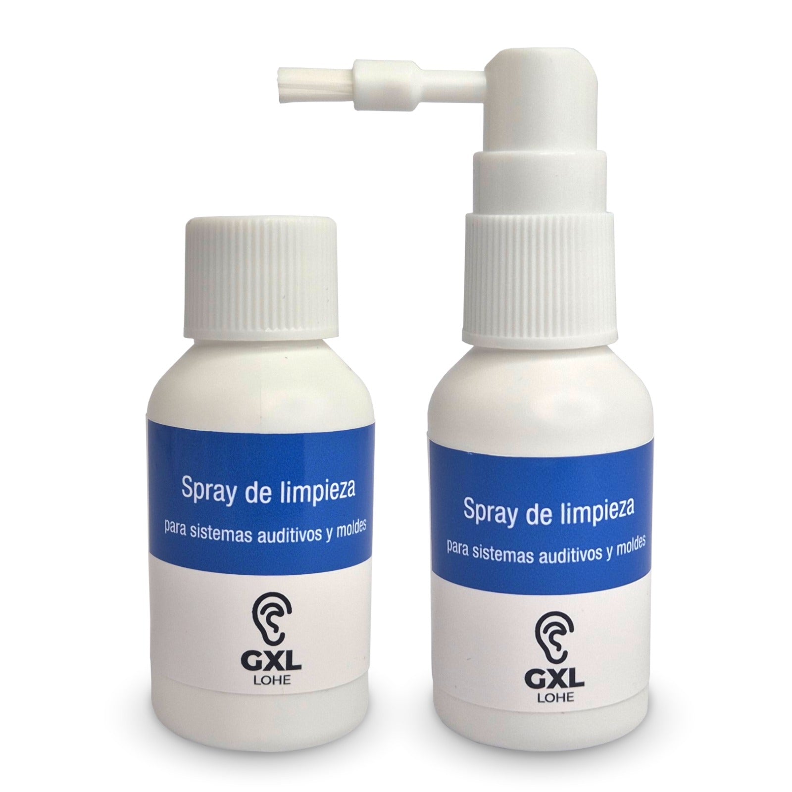Embalagem de Spray com escova e recarga para aparelhos auditivos