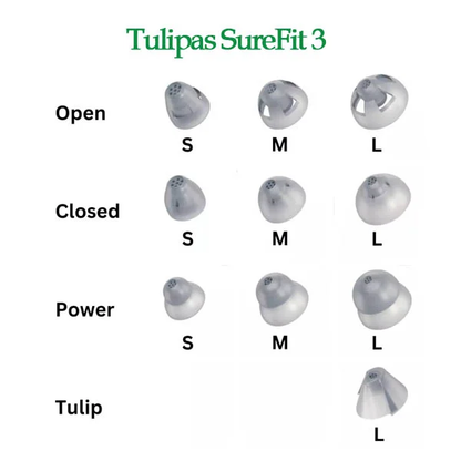 Cúpulas Dome SureFit 3 Resound, Beltone e Interton