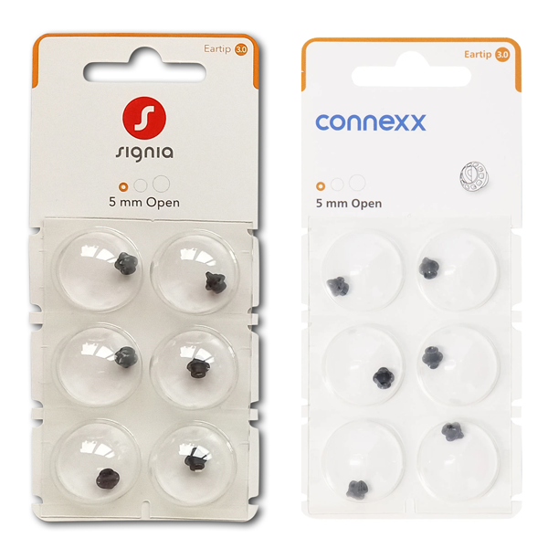 Cúpula Eartip 3.0 Open 5mm para audífono Signia Rexton