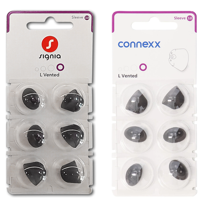 Cúpulas Sleeve 3.0 para aparelhos auditivos Signia, Rexton Audio Service