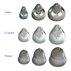 Smokey Domes para aparelhos auditivos Phonak, Unitron e Hansaton